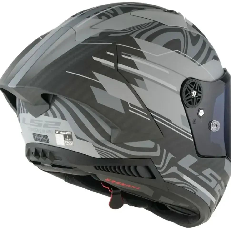 Hjälm Ls2 Ff805 Thunder Carbon Gp Aero Polar Mattsvart