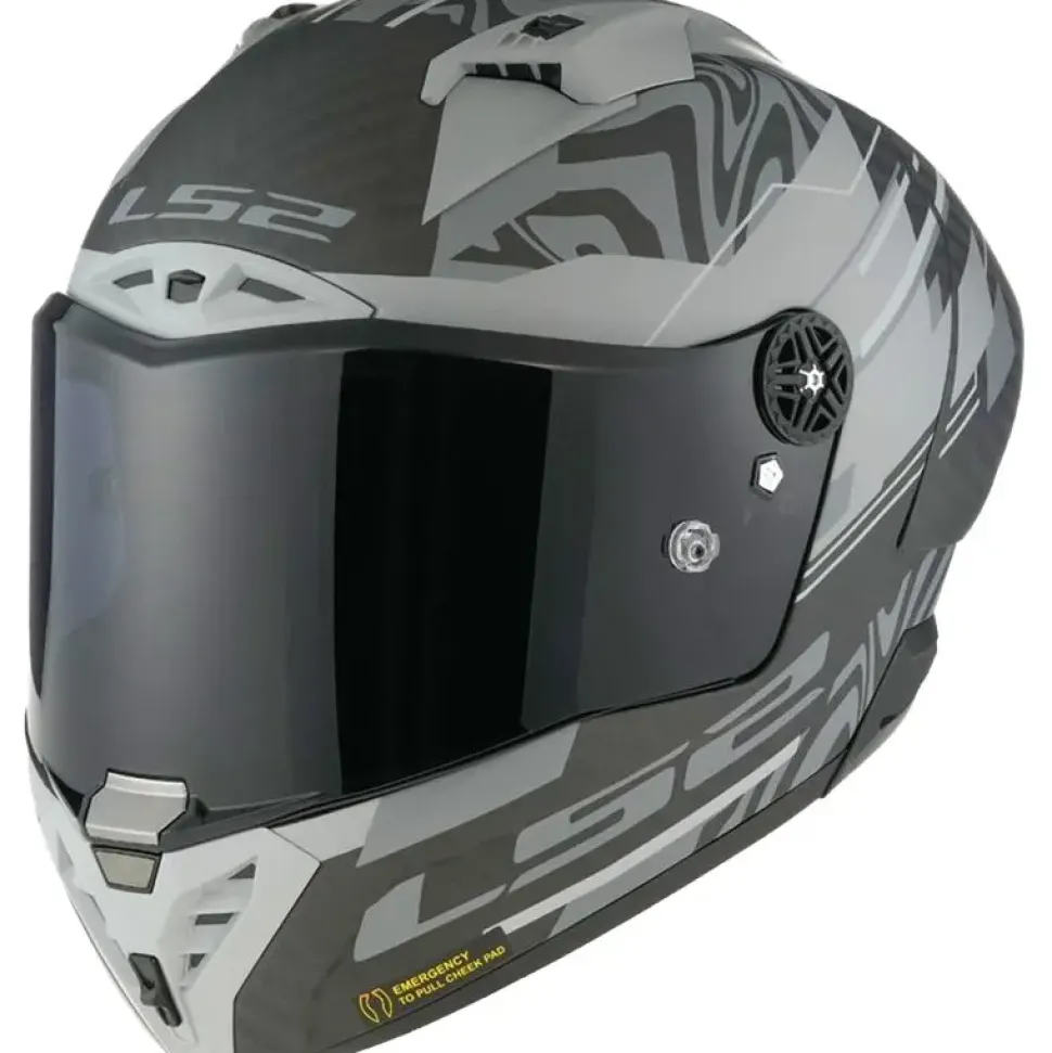 Hjälm Ls2 Ff805 Thunder Carbon Gp Aero Polar Mattsvart