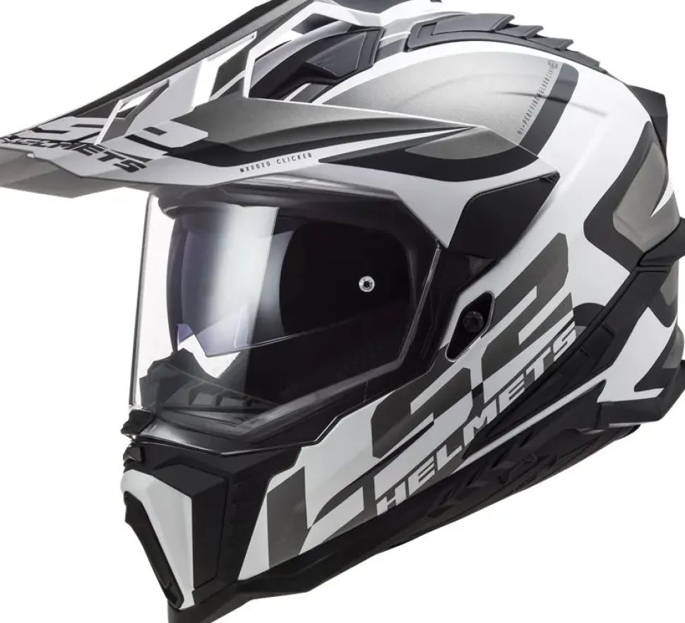 Hjälm Ls2 Mx701 Explorer Alter Matt Svart/Vit