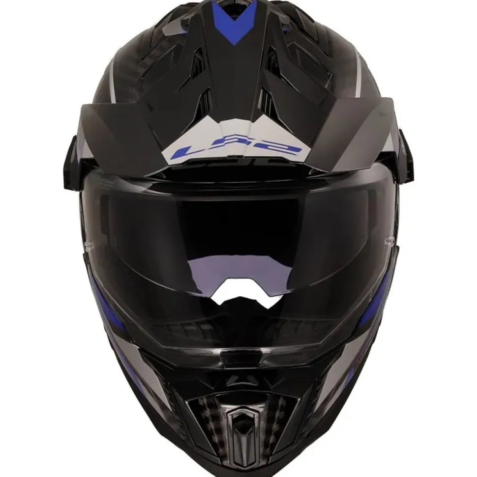 Hjälm Ls2 Mx701 Explorer Carbon Adventure Blå