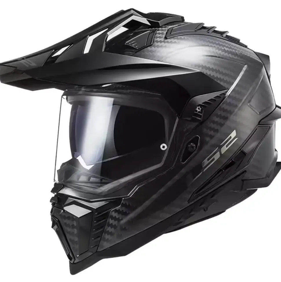 Hjälm Ls2 Mx701 Explorer Carbon Svart
