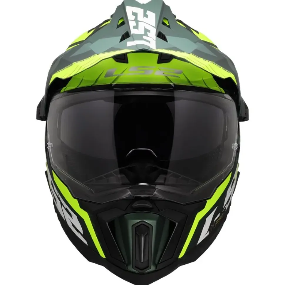 Hjälm Ls2 Mx701 Explorer Srire Grön/Gul