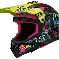 Hjälm Ls2 Mx708 Fast Ii Gorilla Lila/Gul
