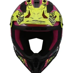 Hjälm Ls2 Mx708 Fast Ii Gorilla Lila/Gul