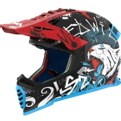Hjälm Ls2 Mx437 Fast Ii Mini Starmaw Svart