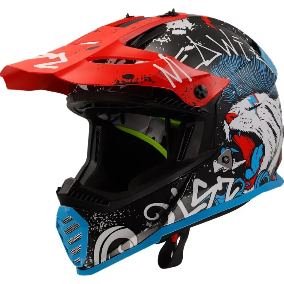Hjälm Ls2 Mx437 Fast Ii Mini Starmaw Svart