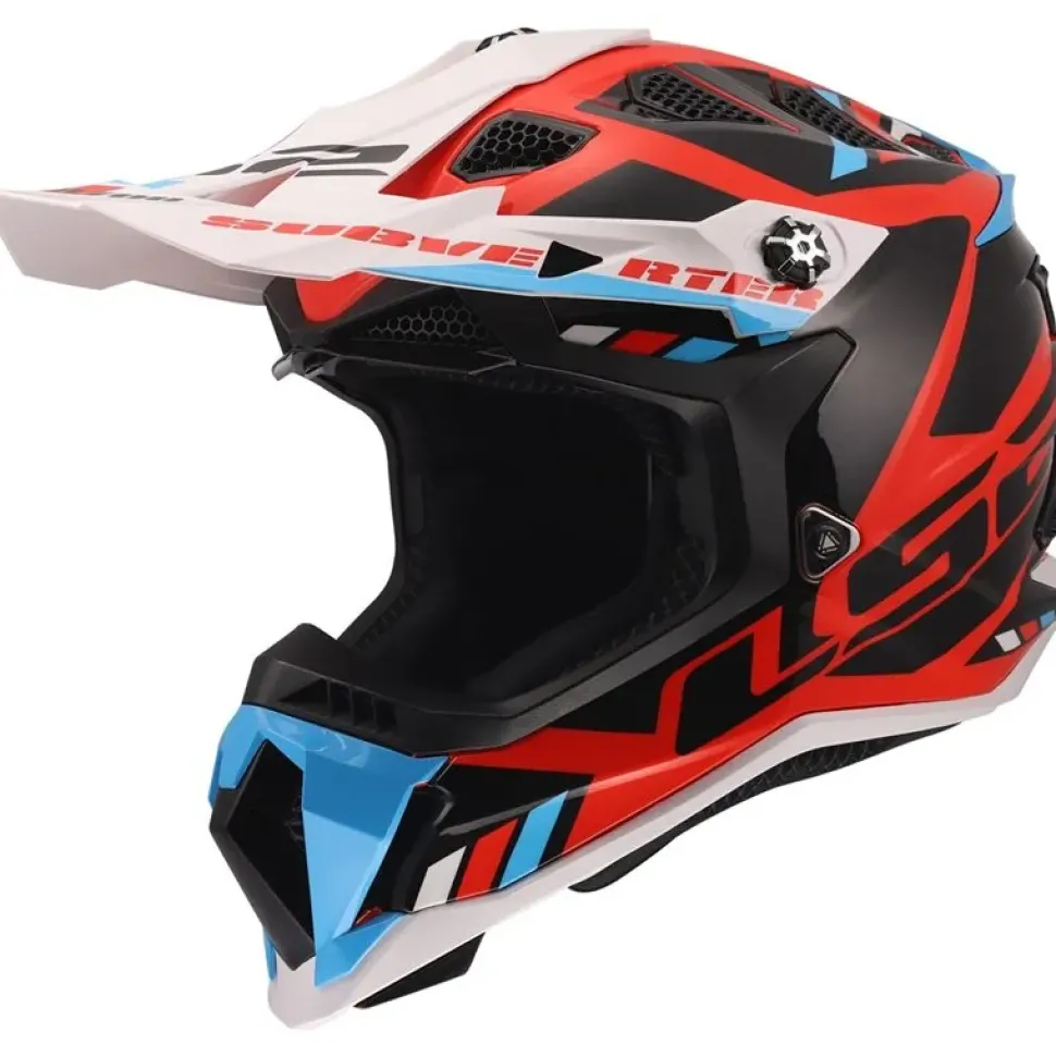 Hjälm Ls2 Mx700 Subverter Stomp Vit/Blå/Röd