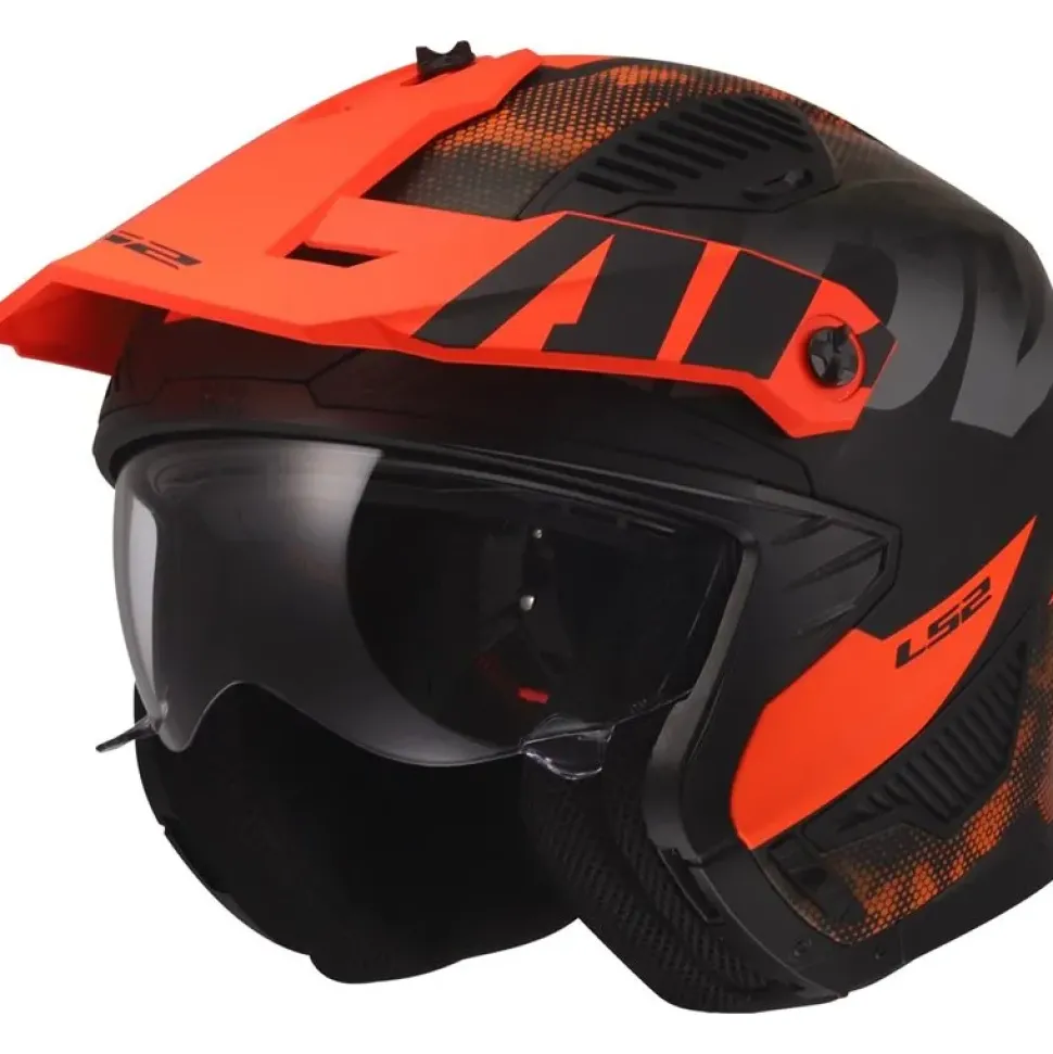Hjälm Ls2 Of606 Drifter Gas Grå/Orange