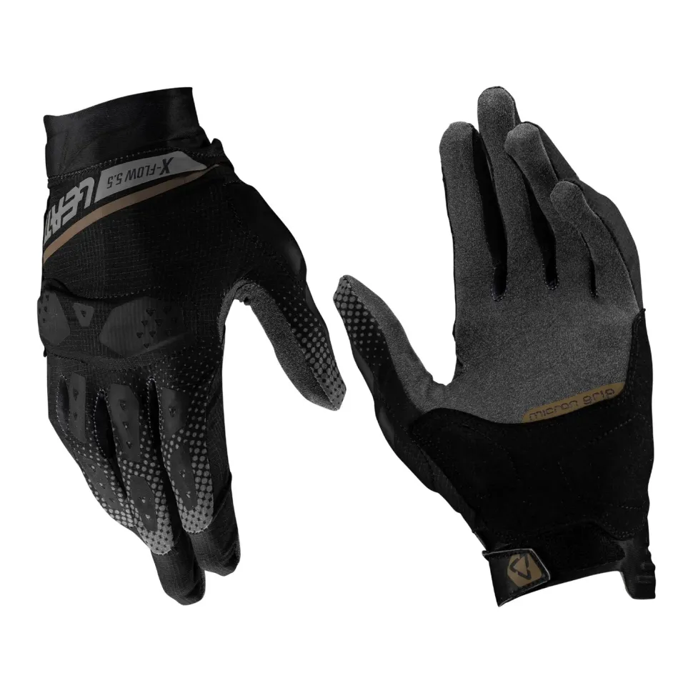 Leatt Handske ADV X-Flow 5.5 Short Stealth Svart/Grå