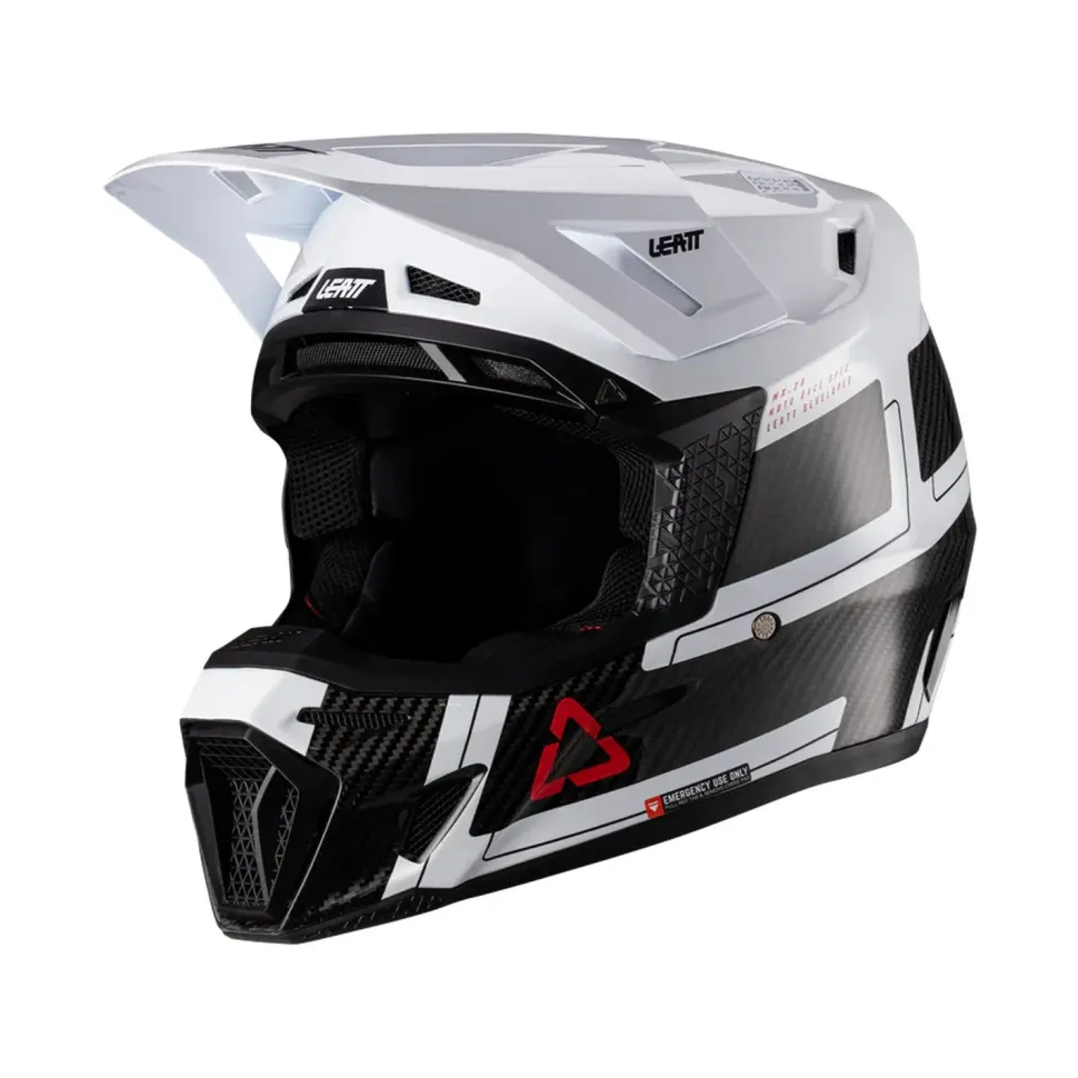 Leatt Hjälm+Goggles Moto 9.5 Carbon/Vit V26