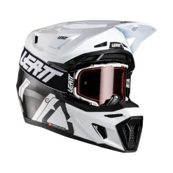 Leatt Hjälm+Goggles Moto 9.5 Carbon/Vit V26