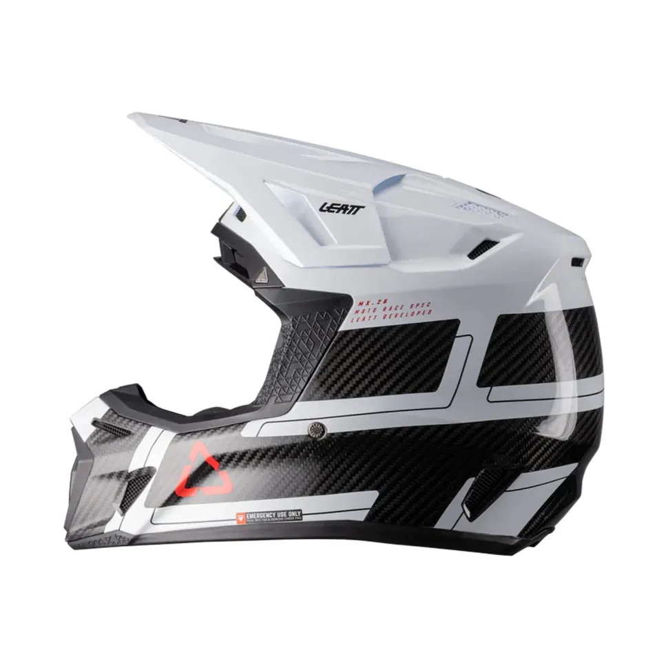 Leatt Hjälm+Goggles Moto 9.5 Carbon/Vit V26