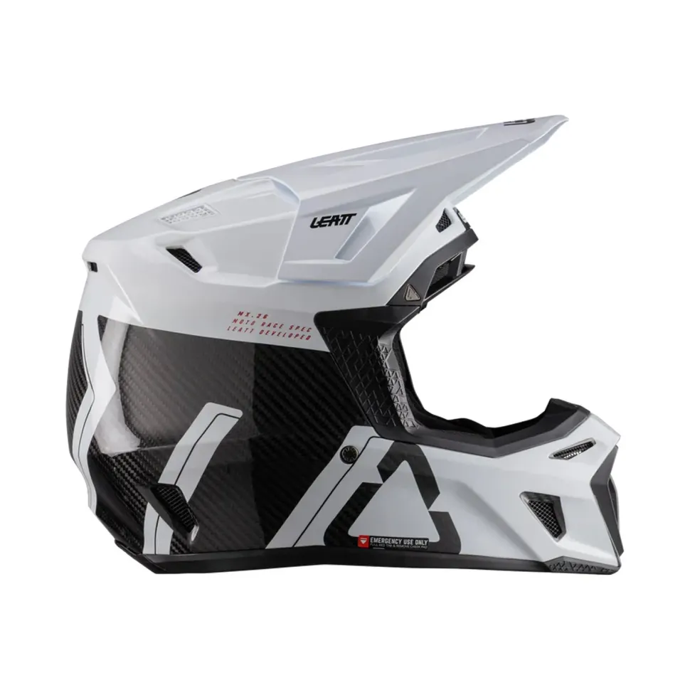 Leatt Hjälm+Goggles Moto 9.5 Carbon/Vit V26