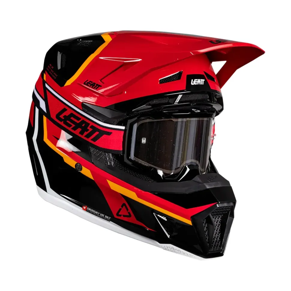 Leatt Hjälm+Goggles Moto 7.5 Röd V26