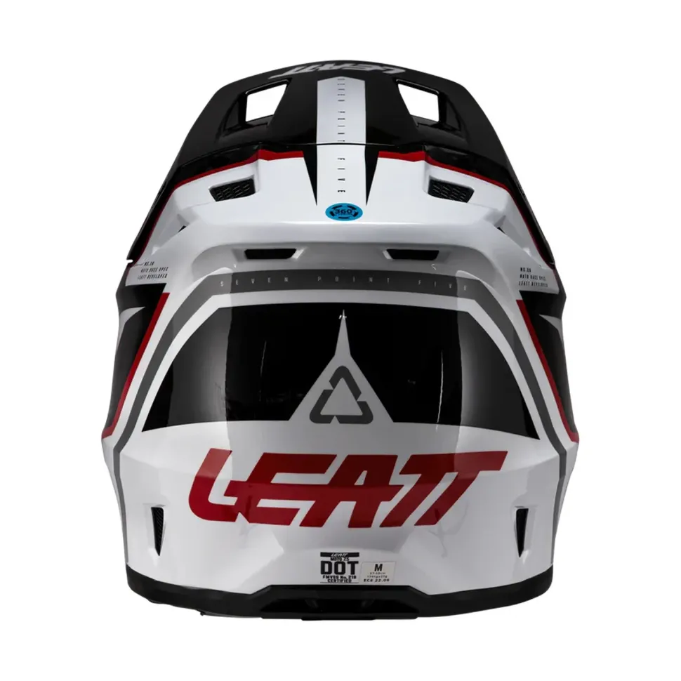 Leatt Hjälm+Goggles Moto 7.5 Vit/Röd V26