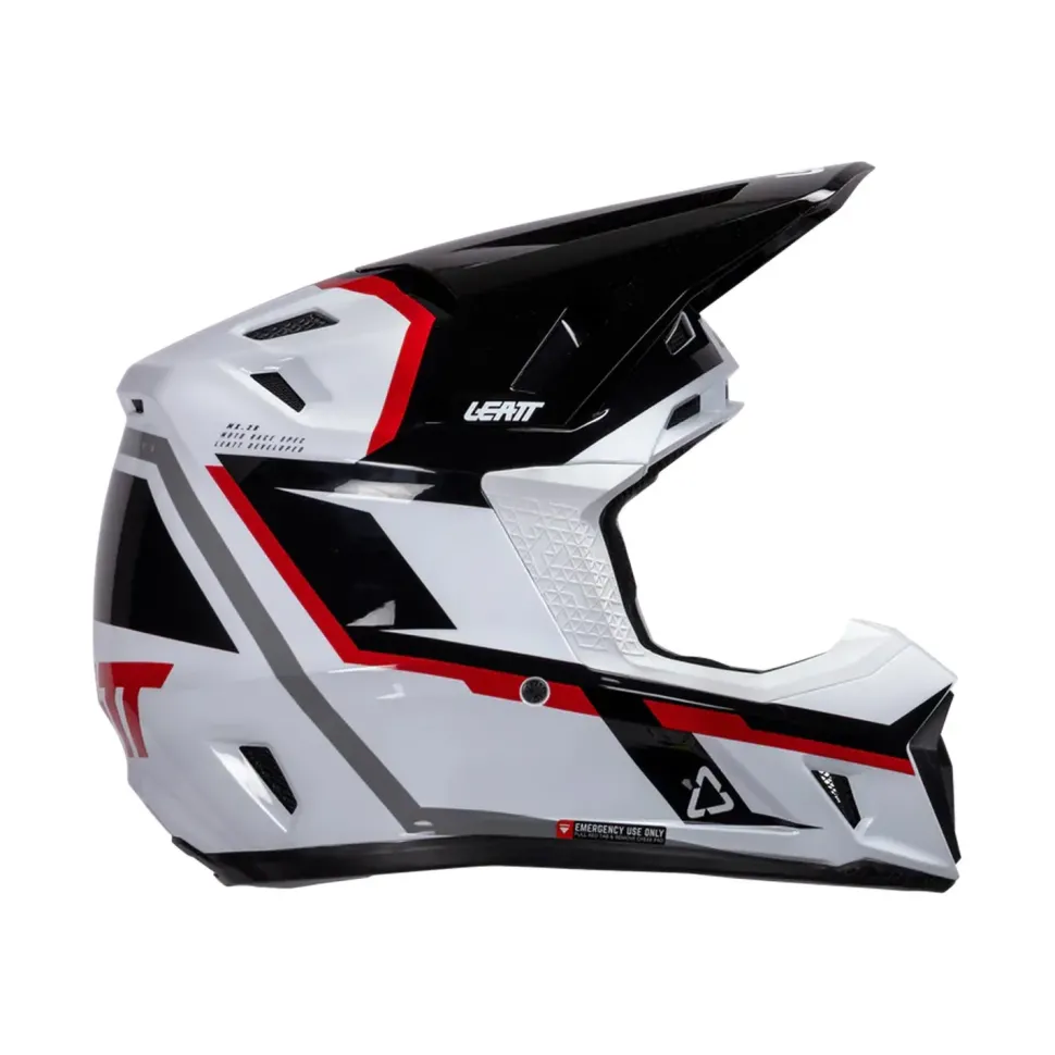 Leatt Hjälm+Goggles Moto 7.5 Vit/Röd V26