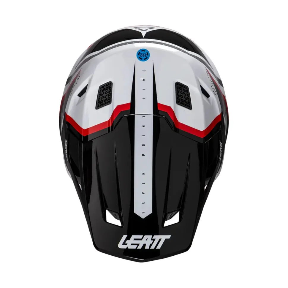 Leatt Hjälm+Goggles Moto 7.5 Vit/Röd V26