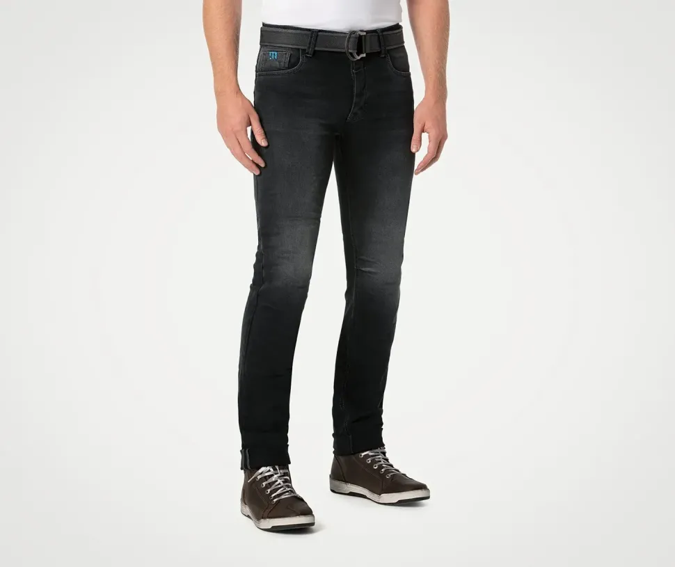 PMJ Jeans Caferacer Svart, med bälte