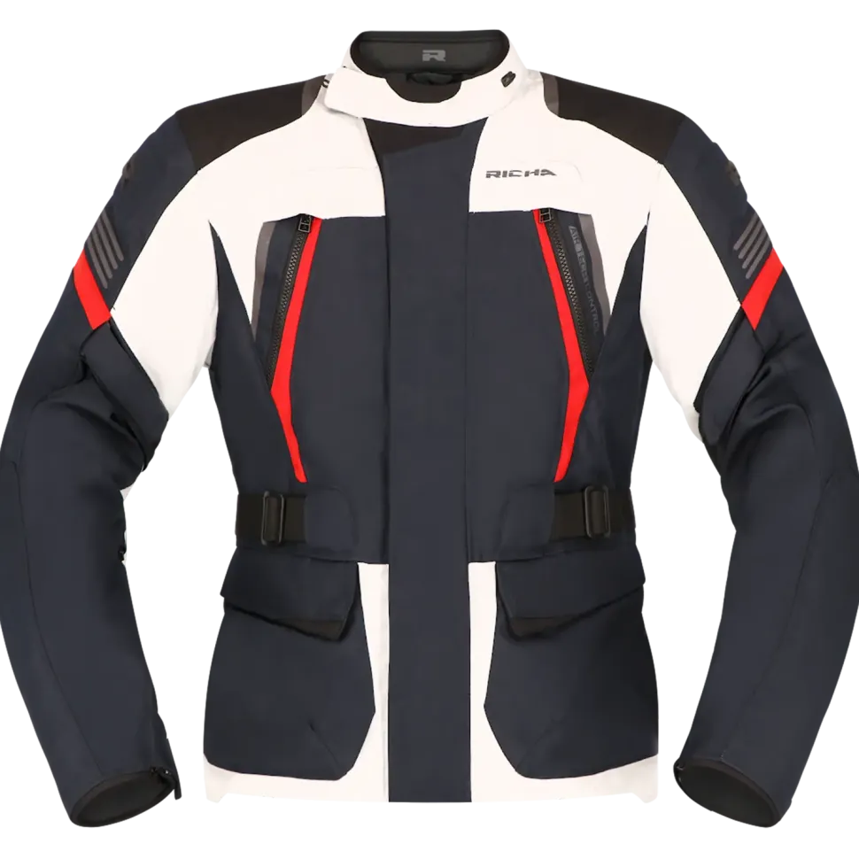Richa Phantom 3 Jacket Navy/Light Grey/Red