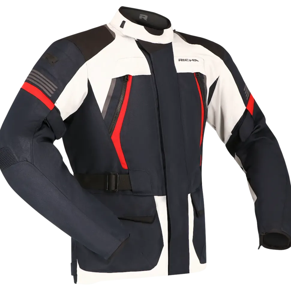Richa Phantom 3 Jacket Navy/Light Grey/Red