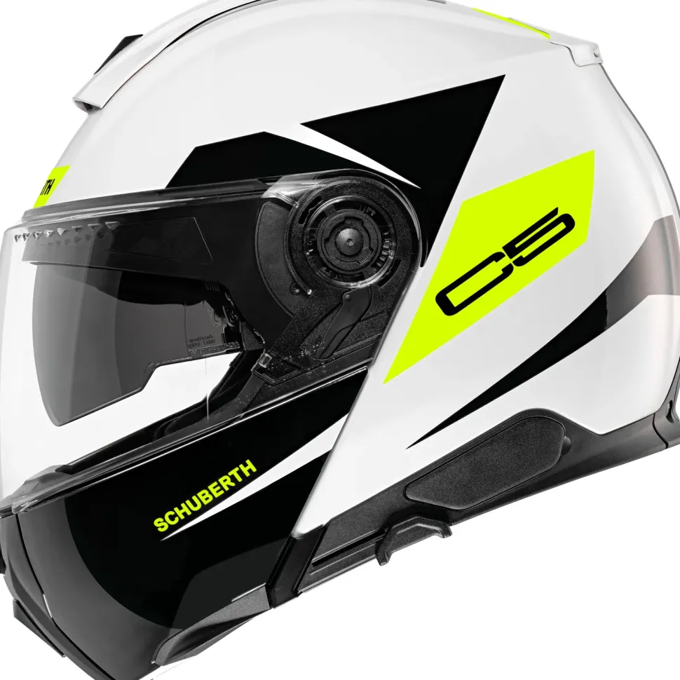 Schuberth Hjälm C5 Eclipse Gul/Vit