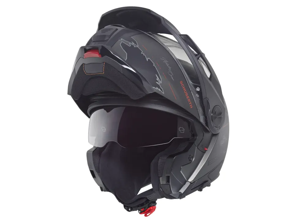 Schuberth Hjälm E2 Atlas mattsvart/röd