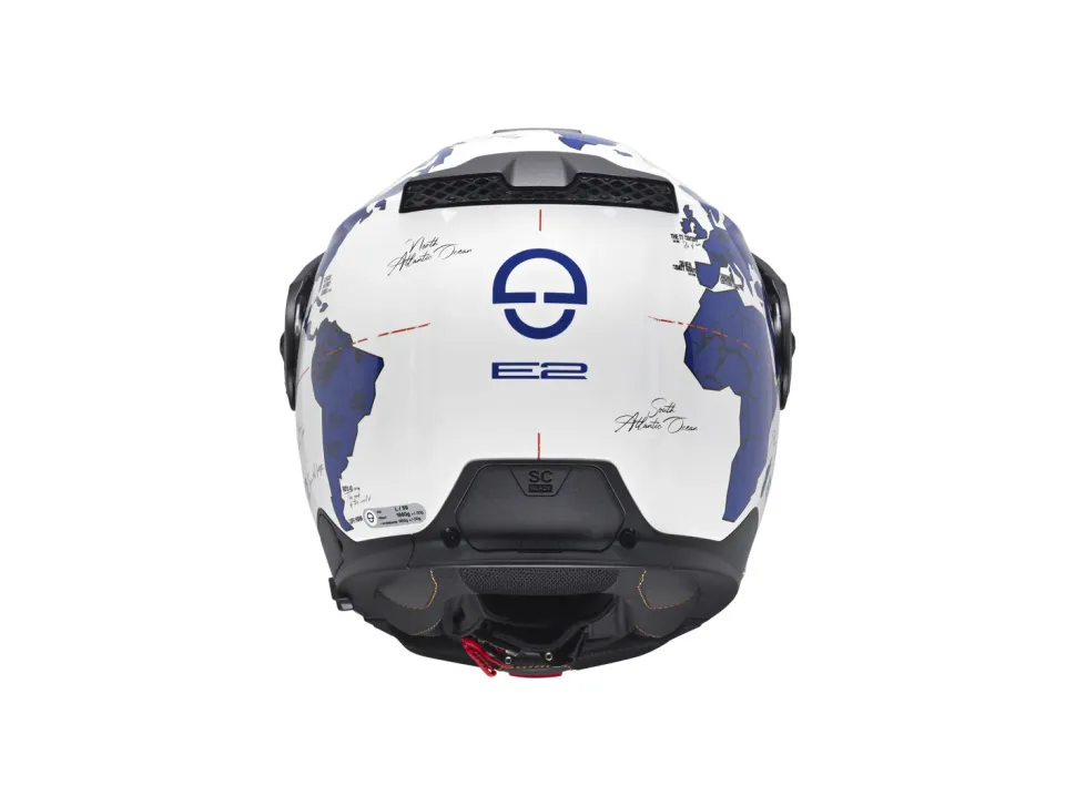 Schuberth Hjälm E2 Atlas vit/blå
