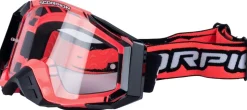 SCORPION Goggle svart/röd antifog klar